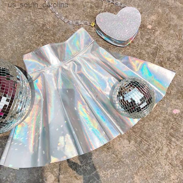 skirts harajuku casual laser hight waist micro mini short jk skirts women rainbow holographic pleated skirts women pu solid skirts l230522, Black
skirts harajuku casual laser hight waist micro mini short jk skirts women rainbow holographic pleated skirts women pu solid skirts l230522, Black