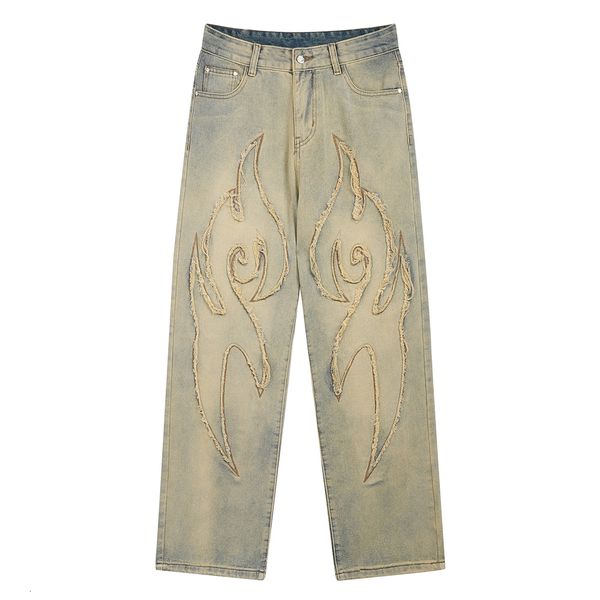men's jeans street jeans for men vintage distressed loose straight-leg spliced oversized graphic hip hop trousers streetwear y2k denim, Blue
men's jeans street jeans for men vintage distressed loose straight-leg spliced oversized graphic hip hop trousers streetwear y2k denim, Blue