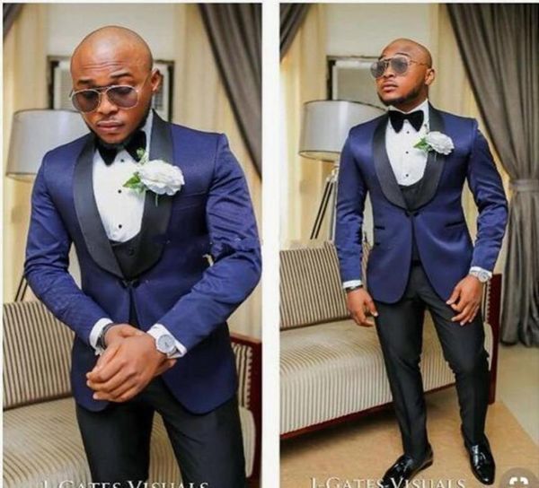 new one button blue wedding groom tuxedos shawl lapel groomsmen mens dinner party suits jacketpantsvesttie 5461098974, Black;gray
new one button blue wedding groom tuxedos shawl lapel groomsmen mens dinner party suits jacketpantsvesttie 5461098974, Black;gray