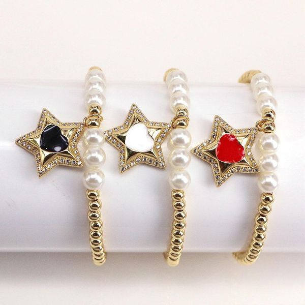 bangle 5pcs shiny star enamel bracelets gold plating pearl shell bracelet for women jewelry gift for girlfriend, Black
bangle 5pcs shiny star enamel bracelets gold plating pearl shell bracelet for women jewelry gift for girlfriend, Black