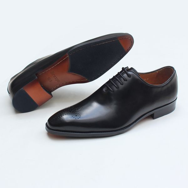 dress shoes men's leather oxford classic british style office and wedding formal high end 230522, Black
dress shoes men's leather oxford classic british style office and wedding formal high end 230522, Black