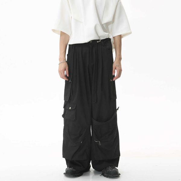 mtlclothes men's wear 2023 summer new heavy industry casual large pocket floor sweeping loose hip hop cargo pants, Black
mtlclothes men's wear 2023 summer new heavy industry casual large pocket floor sweeping loose hip hop cargo pants, Black