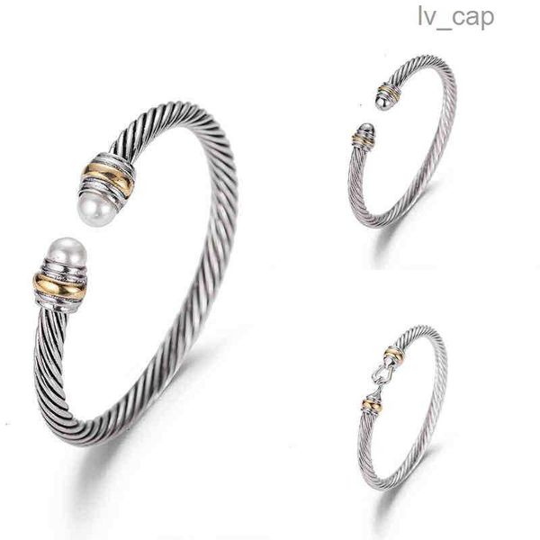 bracelet dy luxury designer twisted pearl head women fashion versatile twist bracelets jewelry platinum plated wedding gifts 5mm, Black
bracelet dy luxury designer twisted pearl head women fashion versatile twist bracelets jewelry platinum plated wedding gifts 5mm, Black