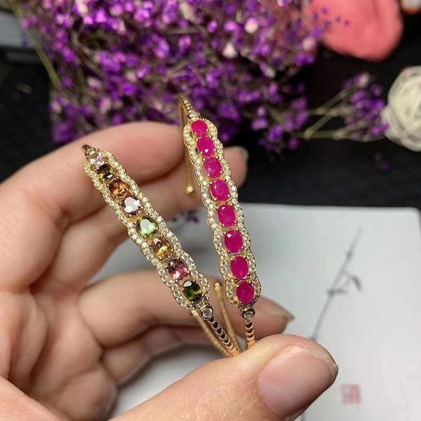 bangle vintage natural myanmar ruby cuff bracelet women 100% 925 sterling silver plated gold pave tourmaline ruby bangle birthday gift, Black
bangle vintage natural myanmar ruby cuff bracelet women 100% 925 sterling silver plated gold pave tourmaline ruby bangle birthday gift, Black