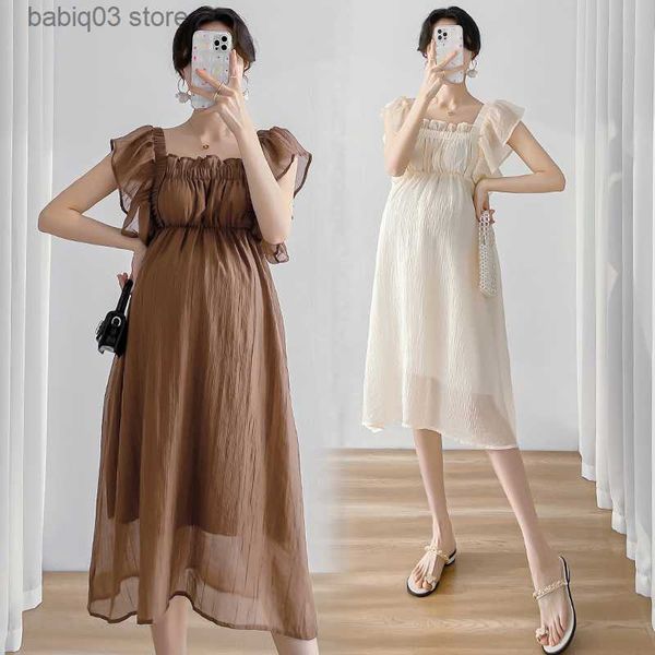 maternity dresses 611# 2023 summer new arrival korean fashion maternity dress sweet high waist a line slim clothes for pregnant women pregna, White
maternity dresses 611# 2023 summer new arrival korean fashion maternity dress sweet high waist a line slim clothes for pregnant women pregna, White