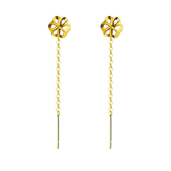 knot nymph genuine 18k au750 gold drop earrings simple plum blossom design for women tassel earrings fine jewelry 2020 e527, Silver
knot nymph genuine 18k au750 gold drop earrings simple plum blossom design for women tassel earrings fine jewelry 2020 e527, Silver