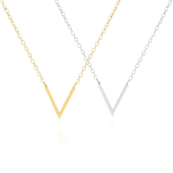 necklaces minimalism chevron v necklace for women collier mujer stainless steel chain necklace pendant bridesmaid jewelry, Silver
necklaces minimalism chevron v necklace for women collier mujer stainless steel chain necklace pendant bridesmaid jewelry, Silver
