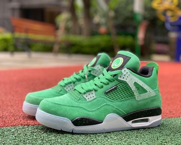 jumpman 4 retro green duck basketball shoes 4s green outdoor sports sneakers with original box, Black
jumpman 4 retro green duck basketball shoes 4s green outdoor sports sneakers with original box, Black