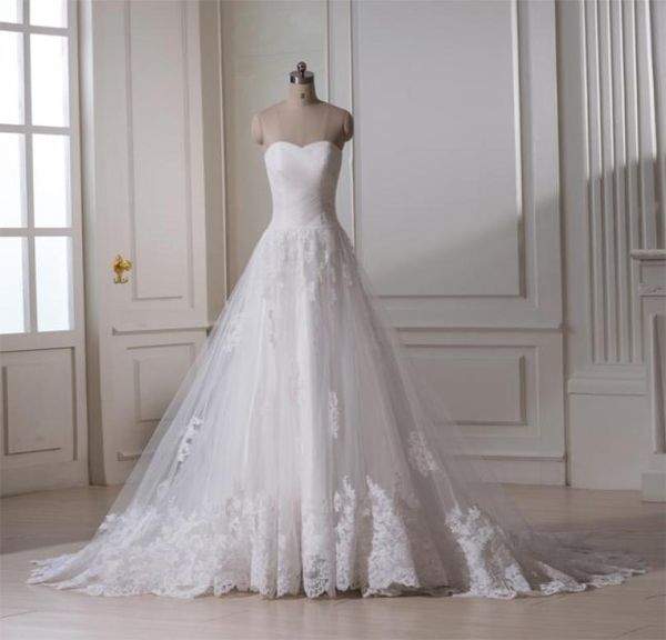 new arrival real image aline sweetheart wedding dress satin tulle pleats bridal gown appliques lace trim chapel train7340121, White
new arrival real image aline sweetheart wedding dress satin tulle pleats bridal gown appliques lace trim chapel train7340121, White