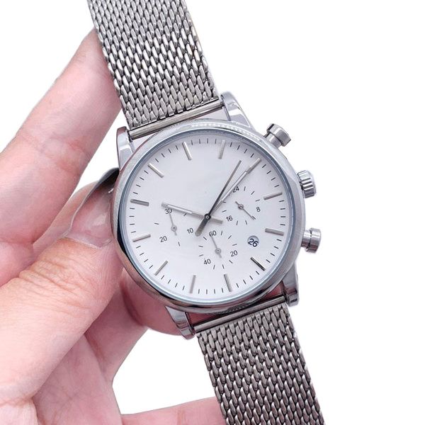 fashion waterproof mens watch luxury man watches chronograph brand designer stainless steel band wristwatches for men christmas father', Slivery;brown
fashion waterproof mens watch luxury man watches chronograph brand designer stainless steel band wristwatches for men christmas father', Slivery;brown