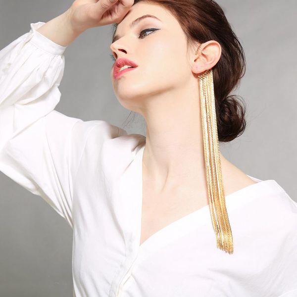 knot exaggerated vintage long banquet gown drop earrings for women trendy temperament gold tassel earrings senior luxury jewelry, Silver
knot exaggerated vintage long banquet gown drop earrings for women trendy temperament gold tassel earrings senior luxury jewelry, Silver