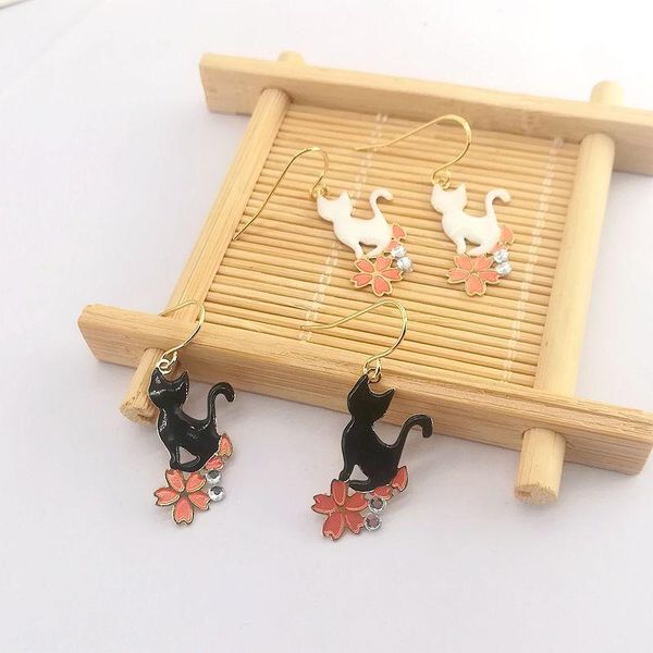 knot 10 pair / lot wholesale fashion jewelry metal enamel epoxy aesthetic cute sakura cat earrings for women, Silver
knot 10 pair / lot wholesale fashion jewelry metal enamel epoxy aesthetic cute sakura cat earrings for women, Silver