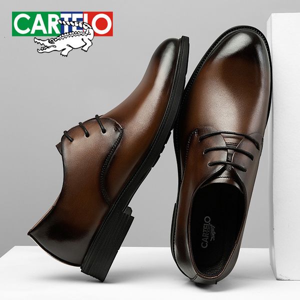 dress shoes cartelo luxury brand genuine leather men casual business brown slipon cowhide britishmen 230522, Black
dress shoes cartelo luxury brand genuine leather men casual business brown slipon cowhide britishmen 230522, Black