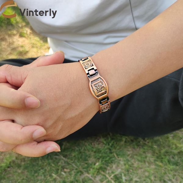 bangle masonic magnetic bracelets for male pure copper wristband magnetic men bracelet arthritis pain vintage ethnic tribal eye jewelry, Black
bangle masonic magnetic bracelets for male pure copper wristband magnetic men bracelet arthritis pain vintage ethnic tribal eye jewelry, Black