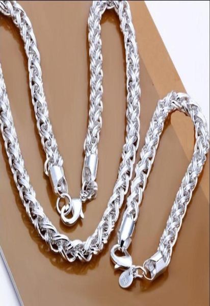 s059 925 silver plated chain necklace bracelet set fashion men039s jewelry 1729432
s059 925 silver plated chain necklace bracelet set fashion men039s jewelry 1729432