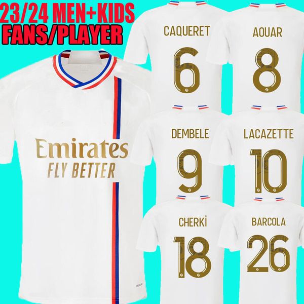 23 24 maillot de foot lacazette soccer jerseys caqueret ol aouar football shirts dembele 2023 2024 cherki barcola man kids kits lyon home f, Black;yellow
23 24 maillot de foot lacazette soccer jerseys caqueret ol aouar football shirts dembele 2023 2024 cherki barcola man kids kits lyon home f, Black;yellow