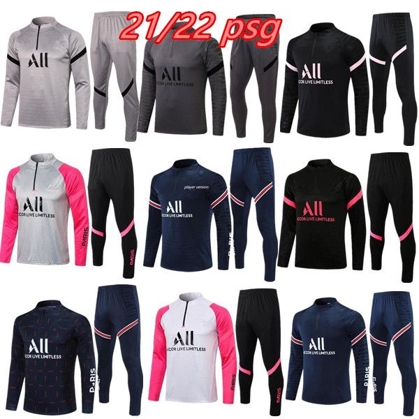 2021 2022 psgs football tracksuit 20/21/22 classic style mbappe soccer jersey psgs training suit half pull long sleeve sergio ramos verratti, Black
2021 2022 psgs football tracksuit 20/21/22 classic style mbappe soccer jersey psgs training suit half pull long sleeve sergio ramos verratti, Black