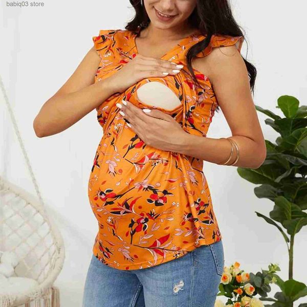 maternity tees fashion women pregnancy maternity clothes ruffle sleeve floral print nursing t shirt for breastfeeding plus size s-xl new t, White
maternity tees fashion women pregnancy maternity clothes ruffle sleeve floral print nursing t shirt for breastfeeding plus size s-xl new t, White