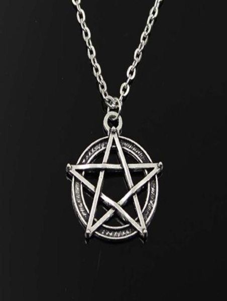new vintage star pentagram chain necklace tibetan silver pendant necklace gifts for women punk rock jewelry2241991
new vintage star pentagram chain necklace tibetan silver pendant necklace gifts for women punk rock jewelry2241991