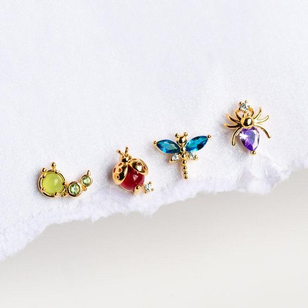 huggie set of 4 pieces 18k gold plated colorful stone mini small stud multi piercing earring for girl women 925 sterling silver, Golden;silver
huggie set of 4 pieces 18k gold plated colorful stone mini small stud multi piercing earring for girl women 925 sterling silver, Golden;silver