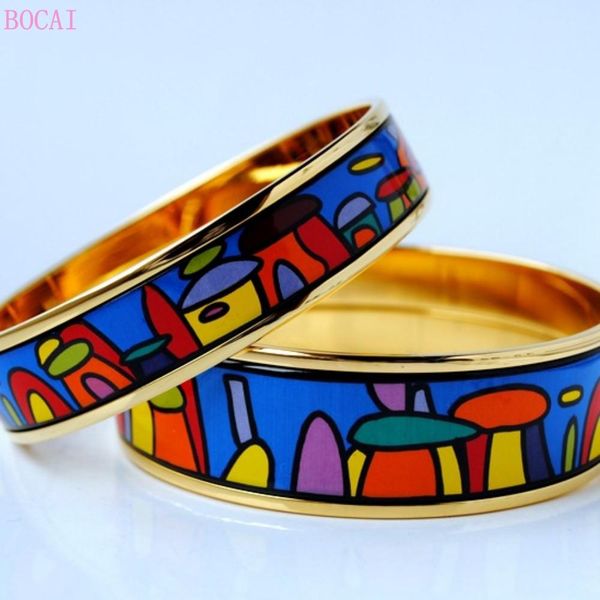 bangle bocai cloisonne women's street house style enamel bracelet 2021 new fashion jewelry temperament personality female bangle, Black
bangle bocai cloisonne women's street house style enamel bracelet 2021 new fashion jewelry temperament personality female bangle, Black