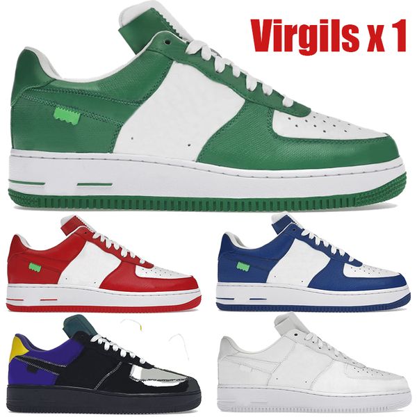 2023 luxury virgils x 1 mens designer shoes white royal red green canvas embossed black metallic silver casual sneakers fashion men women tr
2023 luxury virgils x 1 mens designer shoes white royal red green canvas embossed black metallic silver casual sneakers fashion men women tr