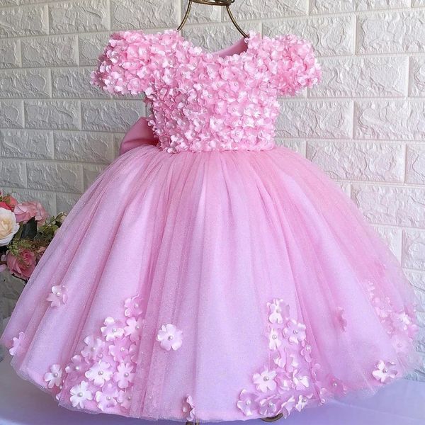 pink ball gown infant party dresses 3d flower kids birthday pageant gowns with bow tie hollow back toddler baby wedding guest dresses, White
pink ball gown infant party dresses 3d flower kids birthday pageant gowns with bow tie hollow back toddler baby wedding guest dresses, White