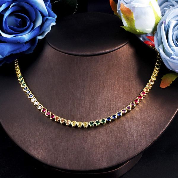necklaces threegraces elegant small heart shape cute lovely multicolor cz tennis choker necklace for women fashion party jewelry pn120, Silver
necklaces threegraces elegant small heart shape cute lovely multicolor cz tennis choker necklace for women fashion party jewelry pn120, Silver