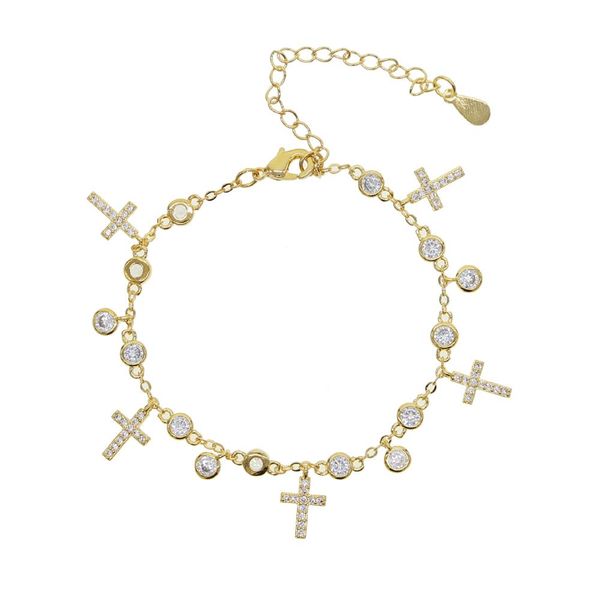 bangle 2022 gold silver color adjust charm chain bracelet bangle for women girl gift drop cross round cz paved delicate fashion jewelry, Black
bangle 2022 gold silver color adjust charm chain bracelet bangle for women girl gift drop cross round cz paved delicate fashion jewelry, Black