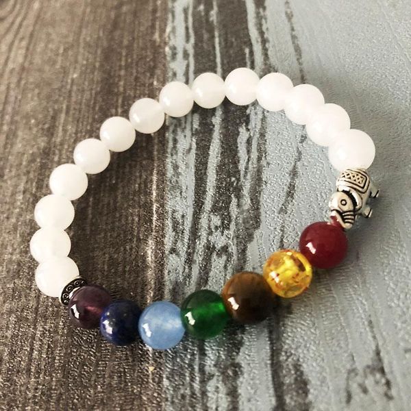 bangle 7 chakra bracelet for women beads white stone beaded wrist elephant mala yoga bracelet gift for her, Black
bangle 7 chakra bracelet for women beads white stone beaded wrist elephant mala yoga bracelet gift for her, Black