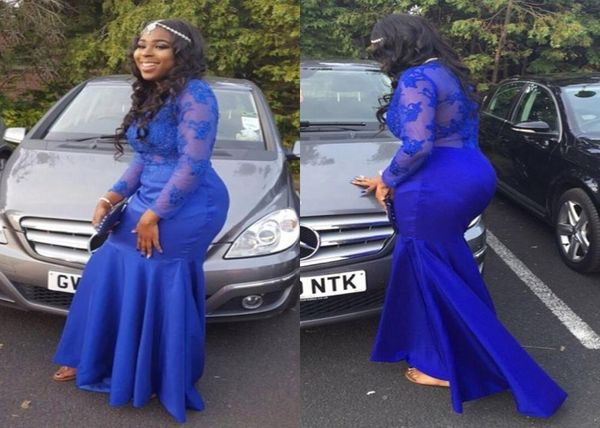 new royal blue sheer long sleeves evening dresses 2017 fashion lace appliques mermaid prom dresses long party gowns for blac9057525, Black;red
new royal blue sheer long sleeves evening dresses 2017 fashion lace appliques mermaid prom dresses long party gowns for blac9057525, Black;red