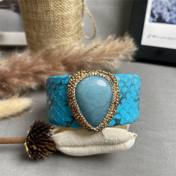 bangle spring and summer ladies european and american style natural tianhe stone dropshaped bracelet personality exaggerated jewelry, Black
bangle spring and summer ladies european and american style natural tianhe stone dropshaped bracelet personality exaggerated jewelry, Black
