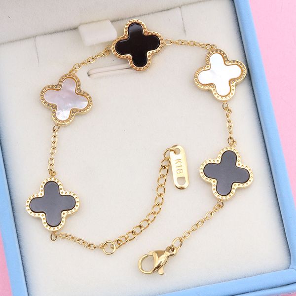 classic pendant necklaces for women elegant 4/four leaf clover locket necklace highly quality choker chains designer jewelry 18k plated gold, Black
classic pendant necklaces for women elegant 4/four leaf clover locket necklace highly quality choker chains designer jewelry 18k plated gold, Black
