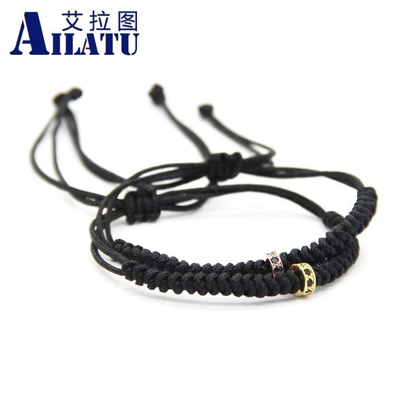 bangle ailatu new fashion men women jewelry haute fastness cubic zirconia wheel braided macrame bracelet, Black
bangle ailatu new fashion men women jewelry haute fastness cubic zirconia wheel braided macrame bracelet, Black