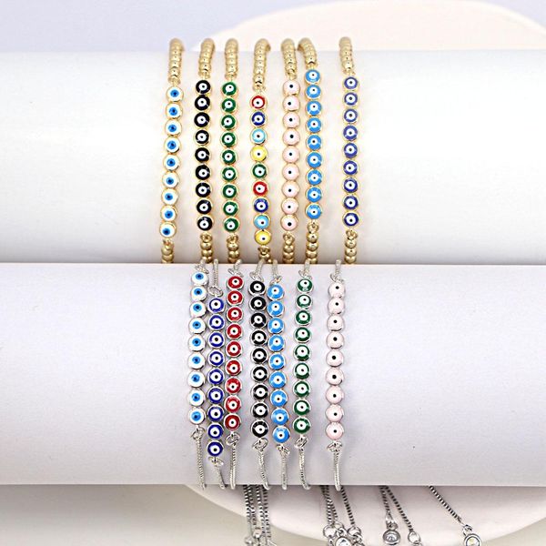 bangle 10pcs women's bracelets colorful enamel eye charm bead chain bracelet gold silver color female jewelry 2022 new arrival, Black
bangle 10pcs women's bracelets colorful enamel eye charm bead chain bracelet gold silver color female jewelry 2022 new arrival, Black