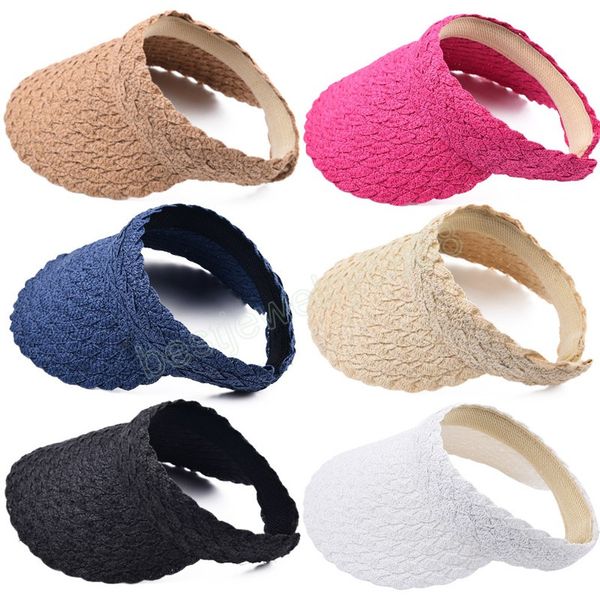 empty straw hat travel sunshade sun cap trendy beach cap summer visor cap for womens, Blue;gray
empty straw hat travel sunshade sun cap trendy beach cap summer visor cap for womens, Blue;gray