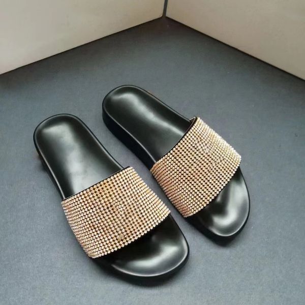 upscale outdoor banquet women's slippers non-slip shoes grass summer leather sandals multi-color flat heel thick soled rhinestone sanda, Black
upscale outdoor banquet women's slippers non-slip shoes grass summer leather sandals multi-color flat heel thick soled rhinestone sanda, Black