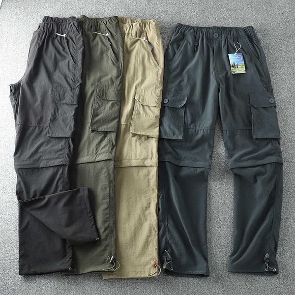 spring and summer men's outdoor thin loose work suit casual pants with elastic waist multiple pockets straight sleeve pants, Black
spring and summer men's outdoor thin loose work suit casual pants with elastic waist multiple pockets straight sleeve pants, Black