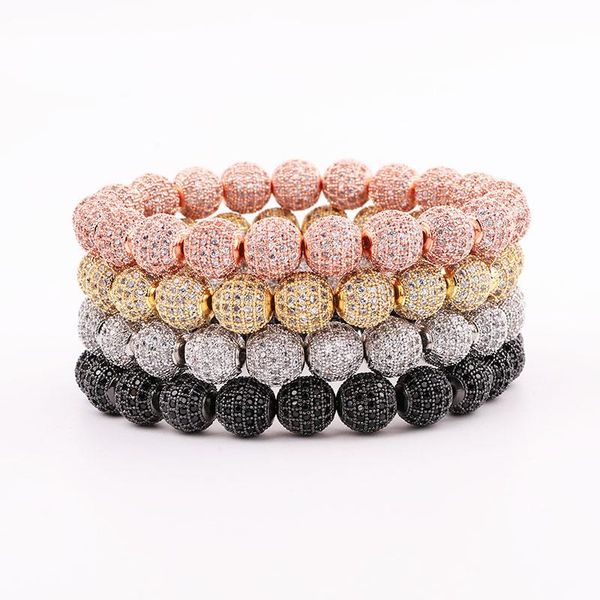 bangle punk style men women bracelet 10mm cz pave ball luxury elastic bracelet men women jewelry gift, Black
bangle punk style men women bracelet 10mm cz pave ball luxury elastic bracelet men women jewelry gift, Black