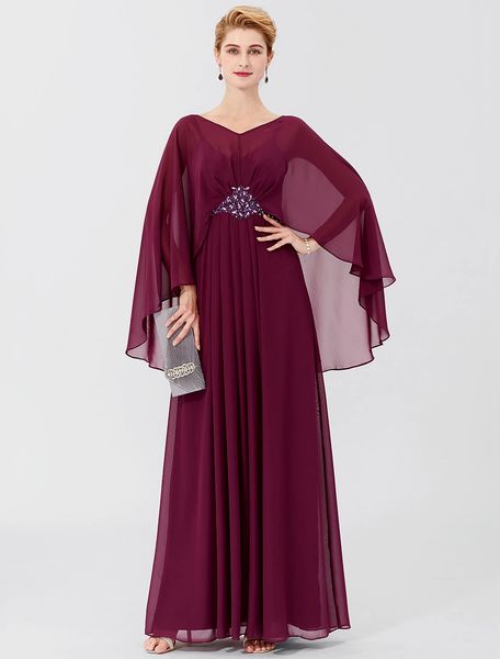 vintage a-line mother of the bride dress 2023 v neck floor length chiffon long sleeve with pleats beading wedding guest party gowns, Black;red
vintage a-line mother of the bride dress 2023 v neck floor length chiffon long sleeve with pleats beading wedding guest party gowns, Black;red
