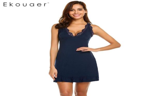 ekouaer lingerie nightdress women nightwear vneck sleeveless ruffles lace chemise nightgown sleepwear female nightie dress s6340307, Red;black
ekouaer lingerie nightdress women nightwear vneck sleeveless ruffles lace chemise nightgown sleepwear female nightie dress s6340307, Red;black