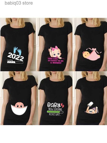maternity tees women summer shirt pregnant women short sleeve graphic t shirt casual maternity tee pregnancy announcement shirts t230523, White
maternity tees women summer shirt pregnant women short sleeve graphic t shirt casual maternity tee pregnancy announcement shirts t230523, White