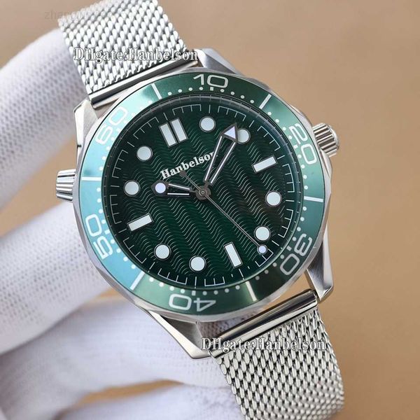 mens watch 60th 42mm nylon automatic movement wavy shape green bezel luminous dial screw crown mesh band metal strap 2813 wristwatch, Slivery;black
mens watch 60th 42mm nylon automatic movement wavy shape green bezel luminous dial screw crown mesh band metal strap 2813 wristwatch, Slivery;black