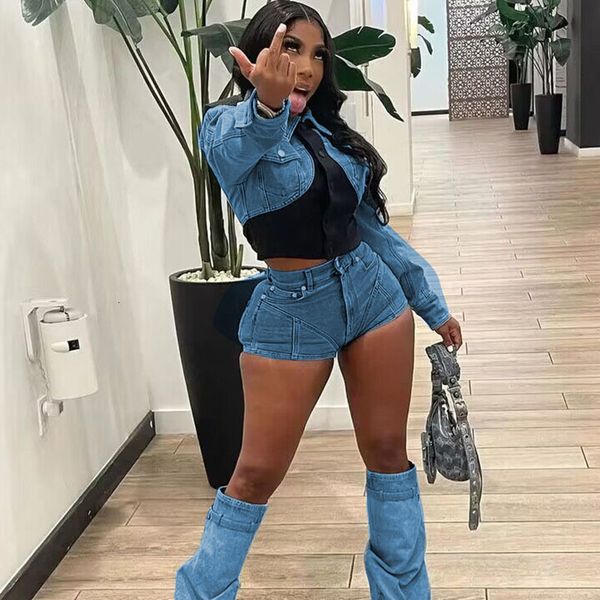 women's two piece pants znaiml denim two piece matching set for women clothing patchwork long sleeve shirt and shorts party jeans club, White
women's two piece pants znaiml denim two piece matching set for women clothing patchwork long sleeve shirt and shorts party jeans club, White
