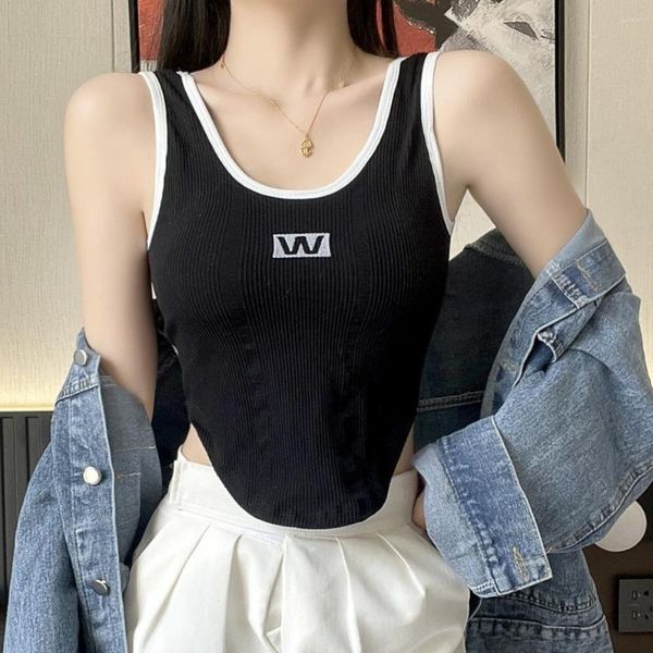 women's tanks women irregular for crop summer sleeveless sweet cloth y2k clothes tank top, White
women's tanks women irregular for crop summer sleeveless sweet cloth y2k clothes tank top, White