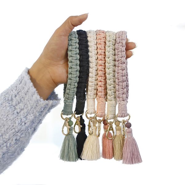 bohemian tassel keychains hand woven wrist keychain key lanyards bag decorative pendant, Silver
bohemian tassel keychains hand woven wrist keychain key lanyards bag decorative pendant, Silver