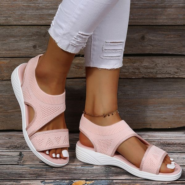 sandals elastic knitting casual sandals shoes woman summer plus wedges platform sandals beach sports sandalias 230523, Black
sandals elastic knitting casual sandals shoes woman summer plus wedges platform sandals beach sports sandalias 230523, Black
