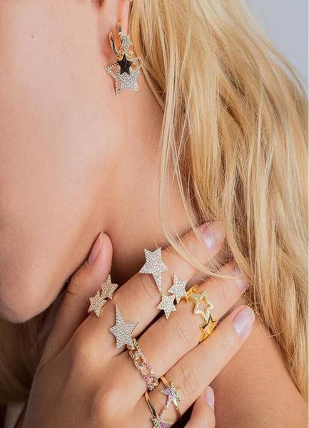 ladies gold silver plated small hoop earrings with cz star lovely charm pendant womens minimalist fashion hoop earrings1261378, Golden;silver 
ladies gold silver plated small hoop earrings with cz star lovely charm pendant womens minimalist fashion hoop earrings1261378, Golden;silver