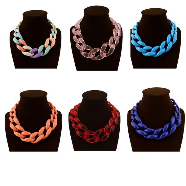 necklaces european and american fashion acrylic link chain necklace for women red green multicolor geometric necklace jewelry party, Silver
necklaces european and american fashion acrylic link chain necklace for women red green multicolor geometric necklace jewelry party, Silver