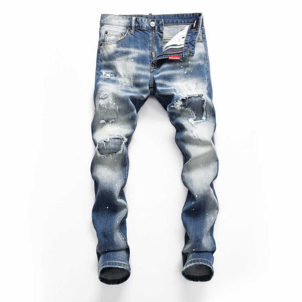2023 men's jeans summer clothes for man hole cotton denim pants men causal trousers dsquare brand skinny slim pencil pants patches patc, Blue
2023 men's jeans summer clothes for man hole cotton denim pants men causal trousers dsquare brand skinny slim pencil pants patches patc, Blue